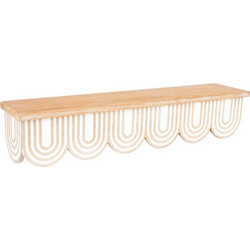 Ράφι Τοίχου 750-30016 60x13x12cm Natural-White