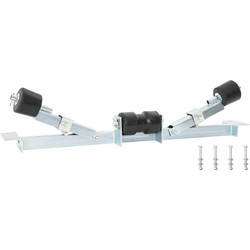 vidaXL Κάτω Στήριξη Τρέιλερ Σκάφους 90,5 x 12 x 32 εκ. Ασημί