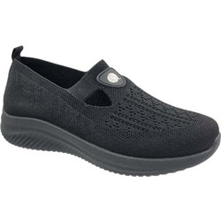 Canguro CA1227 Μαύρα Πάνινα Γυναικεία Loafers