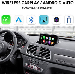 DIGITAL IQ AD 505Q CPA (WIRELESS CARPLAY / ANDROID AUTO BOX with 2 CAMERA IN for AUDI A8 mod. 2012-2018 with MMI 3G and 6.5'' - 7'' screen)
