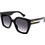 Gucci GG1300S 004 Γυναικεία Γυαλιά Ηλίου Τετράγωνα Κοκάλινα Μαύρα με Μαύρο Degradee Φακό