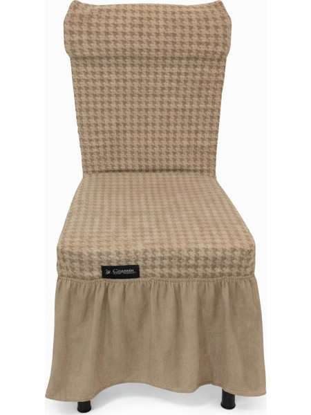 Σετ Καλύμματα Καρέκλας 6 Τεμαχίων Cosmin EasyFit Beige