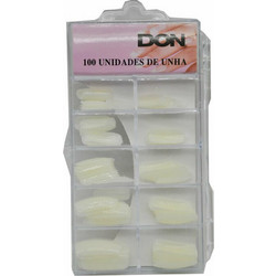 Don A-008 White Square Tips Νυχιών 100τμχ