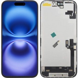 Οθόνη DD Soft-OLED με Μηχανισμό Αφής για iPhone 16e Μαύρο