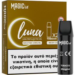 Magic Bar Luna Tobacco Prefilled Pod 2x2ml 20mg 1200puffs