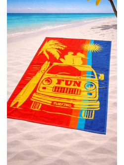 Πετσέτα Θαλάσσης Cosmin 90x165 Tropical Fun Multicolor