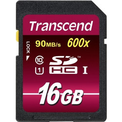 Transcend 600X SDHC 16GB Class 10 U1 UHS-I