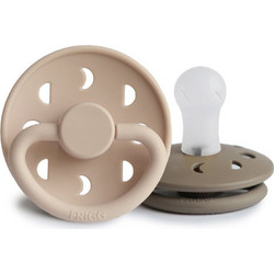 Frigg Moon Phase Πιπίλες Σιλικόνης 6-18m Croissant Portobello 2τμχ