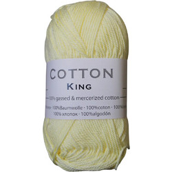 Νήμα Πλεξίματος Cotton King 100% Βαμβακερό 50 γραμμάρια με 125 μέτρα σε Εκρού 0175