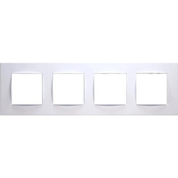 Acaelec Prime Classic Πλαίσιο 4 Θέσεων Τετράγωνο Λευκό (1000120301)