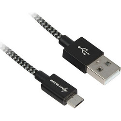 Sharkoon Braided USB 2.0 to micro USB Cable Γκρι 3m