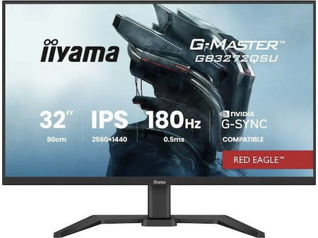 iiyama G-Master GB3272QSU-B1 IPS Gaming Monitor 31.5" 2560x1440 QHD 180Hz 0.5ms