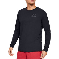 Under Armour Sportstyle Left Chest LS Ανδρικό Αθλητικό T-Shirt Λευκό 1329585-100