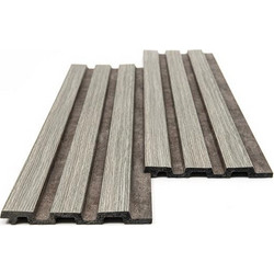 PS PANEL ΜΕ 3D ΠΗΧΑΚΙΑ 02/116 PIANO 12/122/2900mm GREY OAK/RUST NewPlan