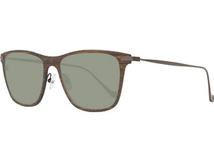 Hackett HSB863 112 Ανδρικά Γυαλιά Ηλίου Τετράγωνα Κοκάλινα Μεταλλικά Μαύρα με Μαύρο Polarized Φακό