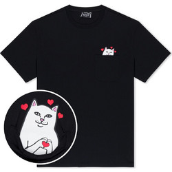 Μπλούζα κοντομάνικη Nermal Loves Pocket Tee RIPnDIP Μαύρο