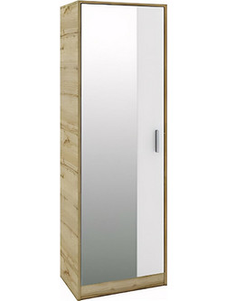 ArteLibre Μονόφυλλη Ντουλάπα Ρούχων με Καθρέπτη 48x40x180cm 14370122