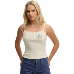 Superdry Athletic Rib Γυναικείο Αθλητικό Top Off White W6012154A-71D