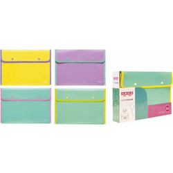 ΦΑΚΕΛΟΣ PP ARDA PASTEL 2 ΚΟΥΜΠΙΑ 34x24cm