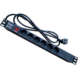 Πολύπριζο 6 Θέσεων 1U Power On PDU-6 με Διακόπτη