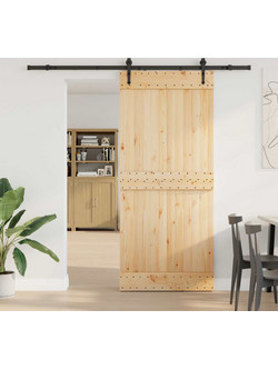 vidaXL Πόρτα Εσωτερική Συρόμενη Ξύλινη 90x210cm 3445296