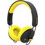 Awei A800BL Ενσύρματα & Ασύρματα Bluetooth Ακουστικά Over Ear Μαύρα Κίτρινα