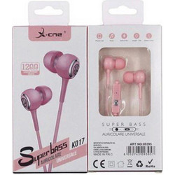 X-one K017 Handsfree In-Ear 3.5mm Pink