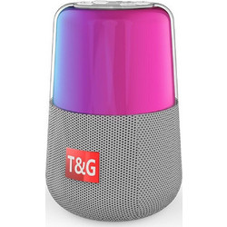 T&G TG-168 Ηχείο Bluetooth 5W με Ραδιόφωνο Γκρι