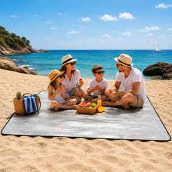 Ψάθα Παραλίας Camping Αδιάβροχη με Επίστρωση Αλουμινίου 200x200cm - For Home