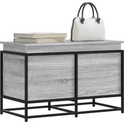 vidaXL Κουτί Αποθήκευσης με Γκρι Sonoma 80x40x51,5 εκ. Επεξ. Ξύλο