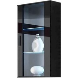 Cama hanging display cabinet SOHO black/black gloss