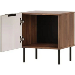 Cama Bedside cabinet, 2 pcs. ALMERA 50x42x44 walnut/cashmere