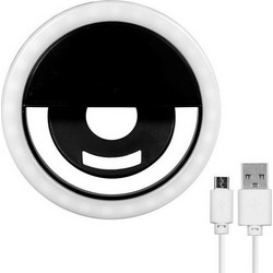 Ring Light RK-12 Επαναφορτιζόμενο Selfie με 36 LED και 3 Επίπεδα Φωτισμού
