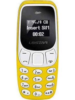 Mini Dual SIM Κινητό με Κουμπιά Κίτρινο