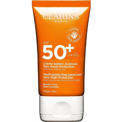 Clarins Youth Protecting Sun Care Αντηλιακή Κρέμα Προσώπου SPF50 50ml