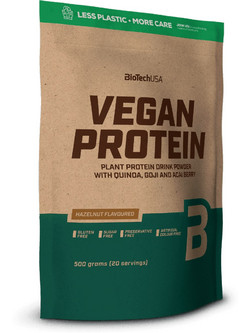 Biotech USA Vegan Hazelnut Φυτική Πρωτεΐνη Χωρίς Λακτόζη & Γλουτένη 500gr