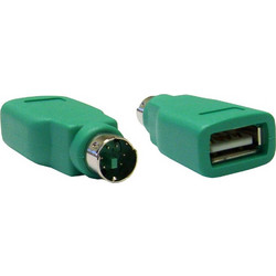 POWERTECH αντάπτορας USB 2.0 θηλυκό σε PS2 αρσενικό CAB-U021, πράσινος