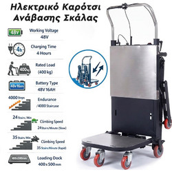 Αναδιπλούμενο Ηλεκτρικό Καρότσι Ανάβασης Σκάλας