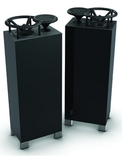 Duevel Enterprise Ηχείο Hi-Fi Δαπέδου 2 Δρόμων Black Glossy