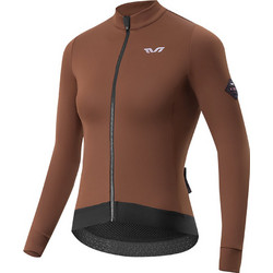 Rockbros YDWT006 TVI women's cycling jersey insulated autumn/winter M - brown