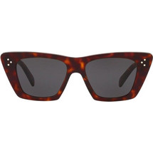 Celine CL40187I 52A Γυναικεία Γυαλιά Ηλίου Cat Eye Κοκάλινα Μαύρα με Μαύρο Polarized Φακό