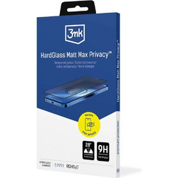 3mk HardGlass Matt Max Privacy Tempered Glass (iPhone 18 Pro Max)