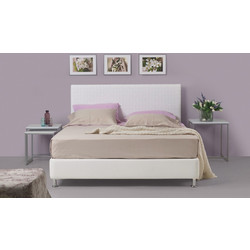 Linea Strom Lorena Κρεβάτι Υπέρδιπλο Υφασμάτινο 160x200cm