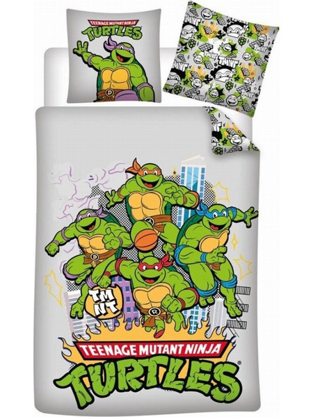 Teenage Mutant Ninja Turtles - Σετ Παπλωματοθήκης (Παπλωματοθήκη 140x200cm & Μαξιλαροθήκη)