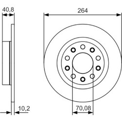 Bosch Δισκόπλακα - 0 986 479 C41