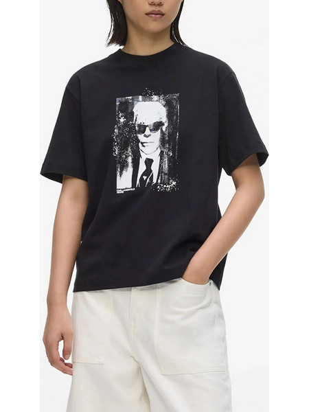 KARL LAGERFELD KLJ REG KARL KAMEO TEE B3W17046-999 Black