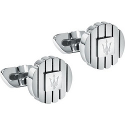 MASERATI ICONIC CUFFL SS ENGRAVED TRIDENT LOGO