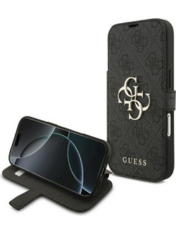Guess Book 4G Metal Logo Θήκη Black (iPhone 18 Pro / 17 Pro)