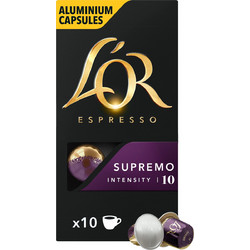 L'Or Κάψουλες Espresso Supremo Συμβατές με Μηχανή Nespresso 10τμχ