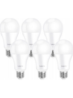 LEPRO 100080-DW-EU-6 Λάμπα LED E27 A60 13W 1521lm 6500K, Συσκευασία 6 Τεμαχίων